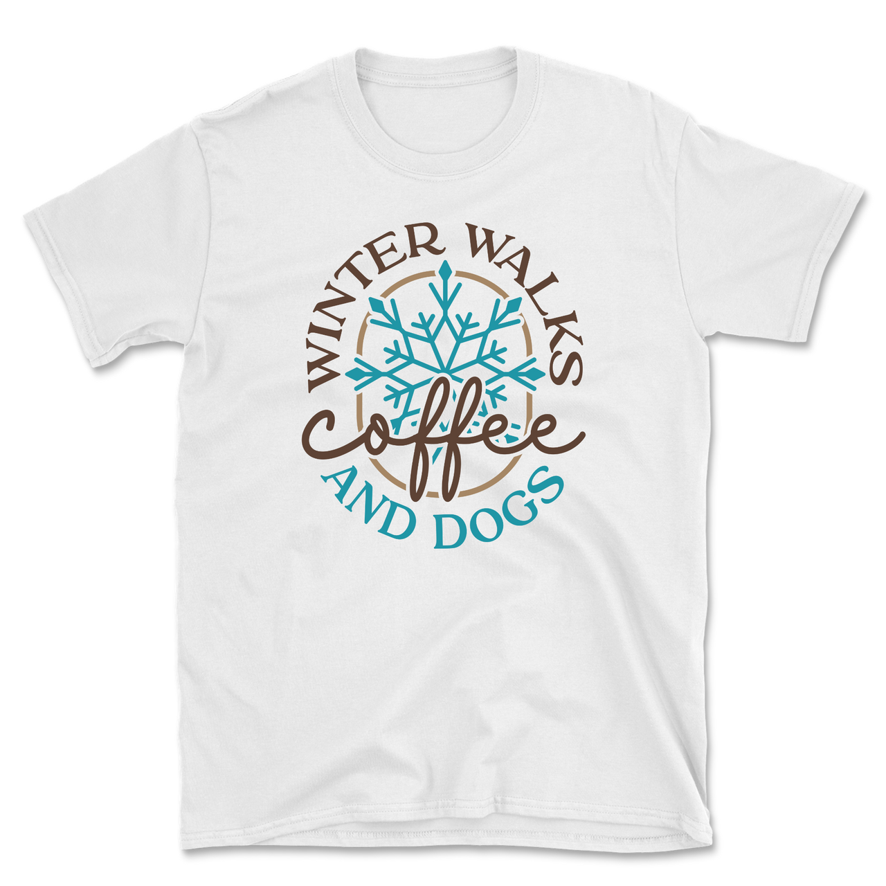 Winter Walks Coffee And Dogs T-Shirt