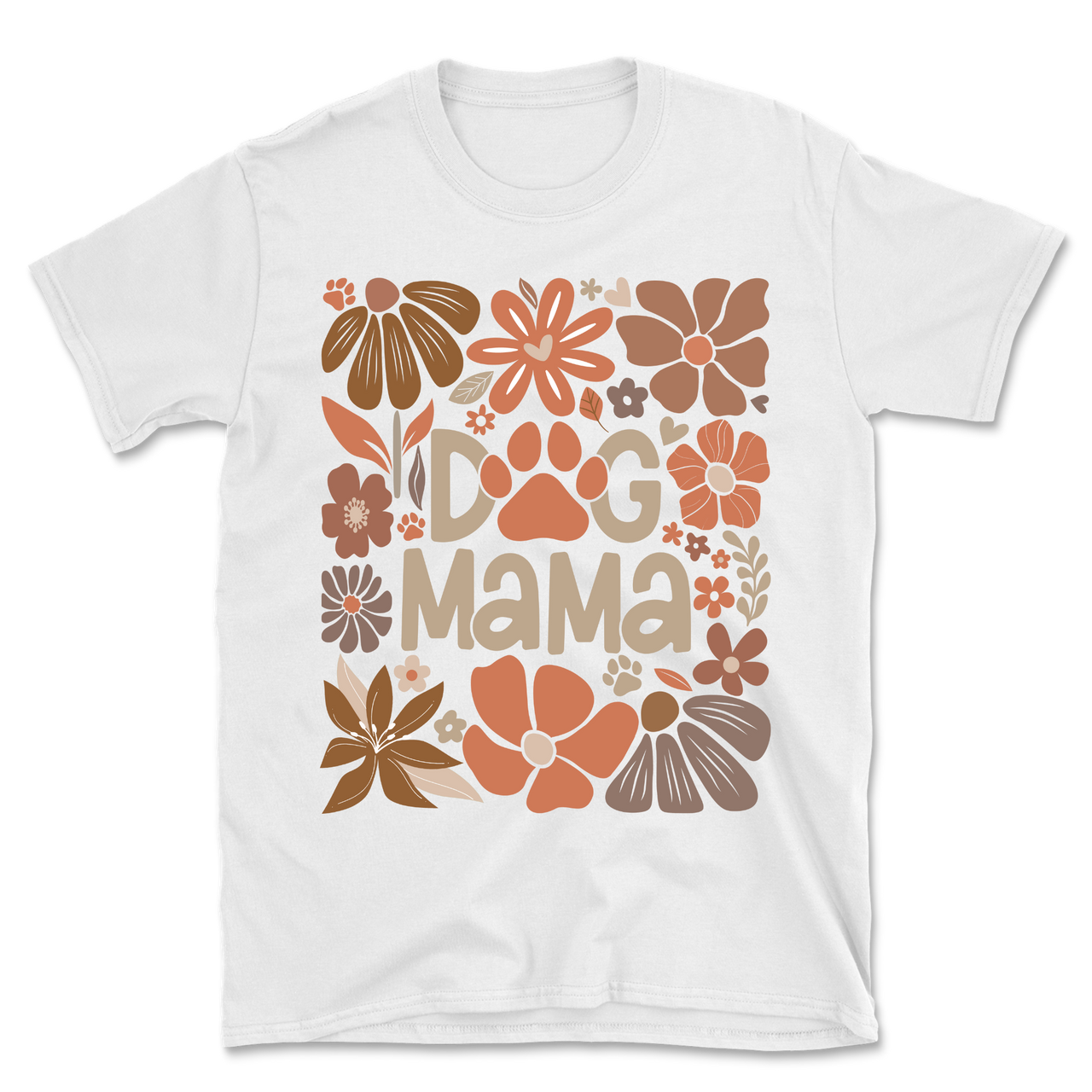 Dog Mama Flower Boho T-Shirt