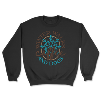Winter Walks Coffee And Dogs Sweatshirt