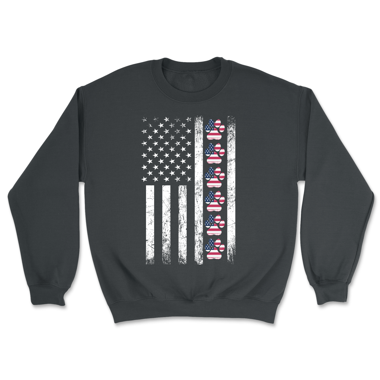 Paw American Flag - Sweatshirt