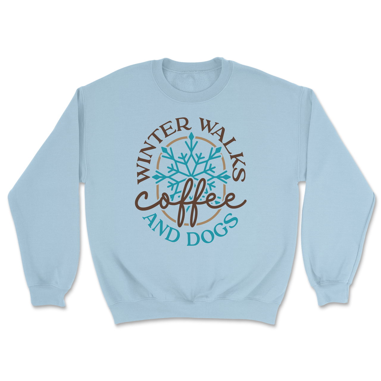 Winter Walks Coffee And Dogs Sweatshirt