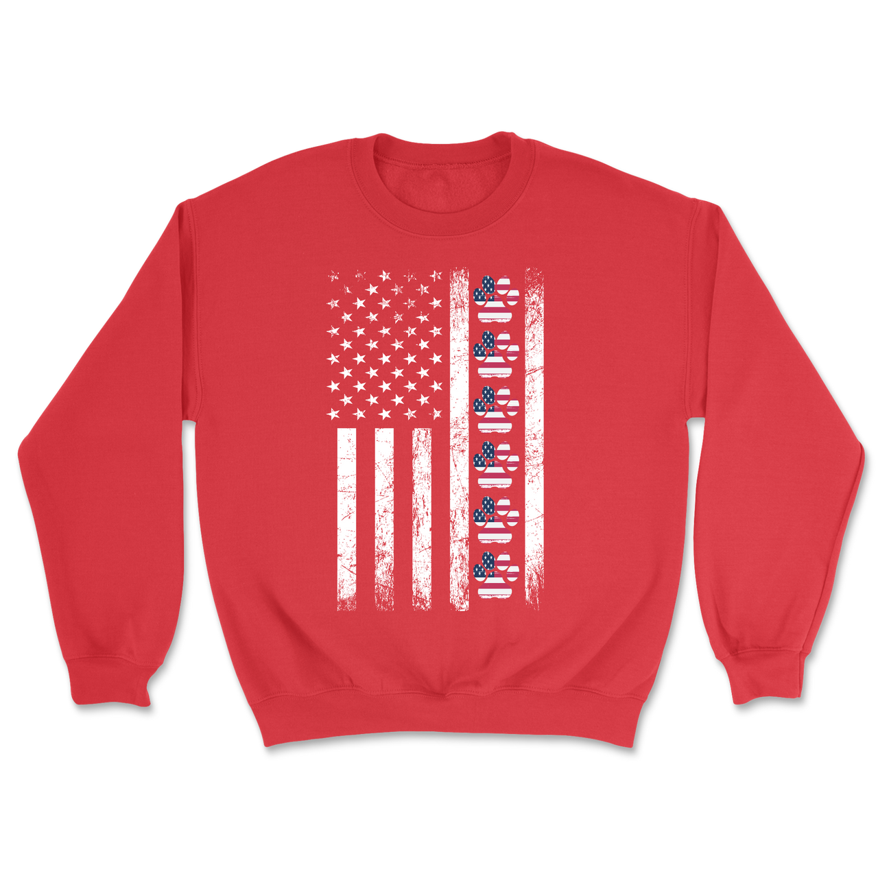 Paw American Flag - Sweatshirt