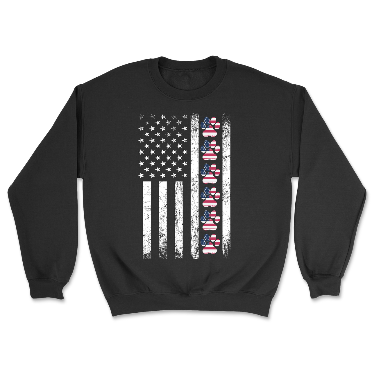 Paw American Flag - Sweatshirt