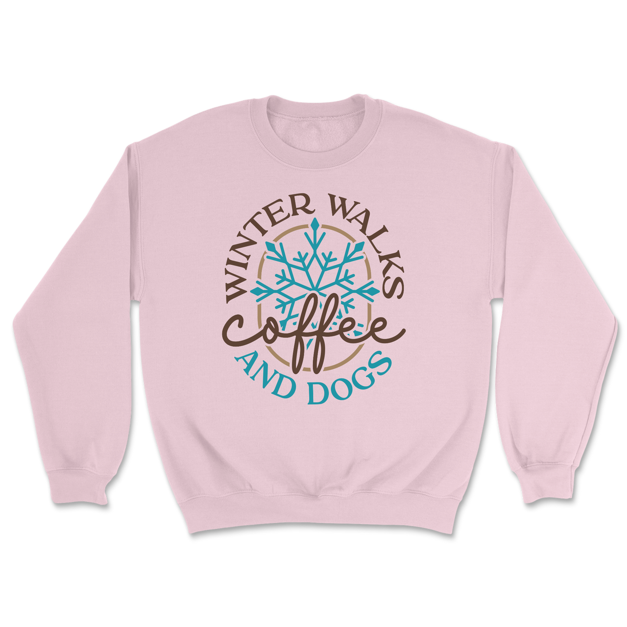 Winter Walks Coffee And Dogs Sweatshirt