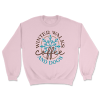 Winter Walks Coffee And Dogs Sweatshirt