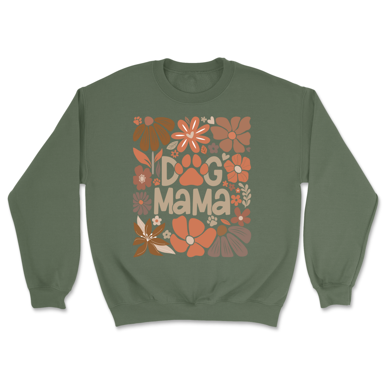 Dog Mama Flower Boho Sweatshirt