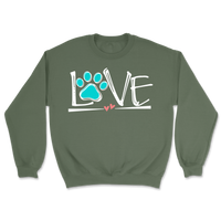 Love In Every Paw Print Sweatshirt