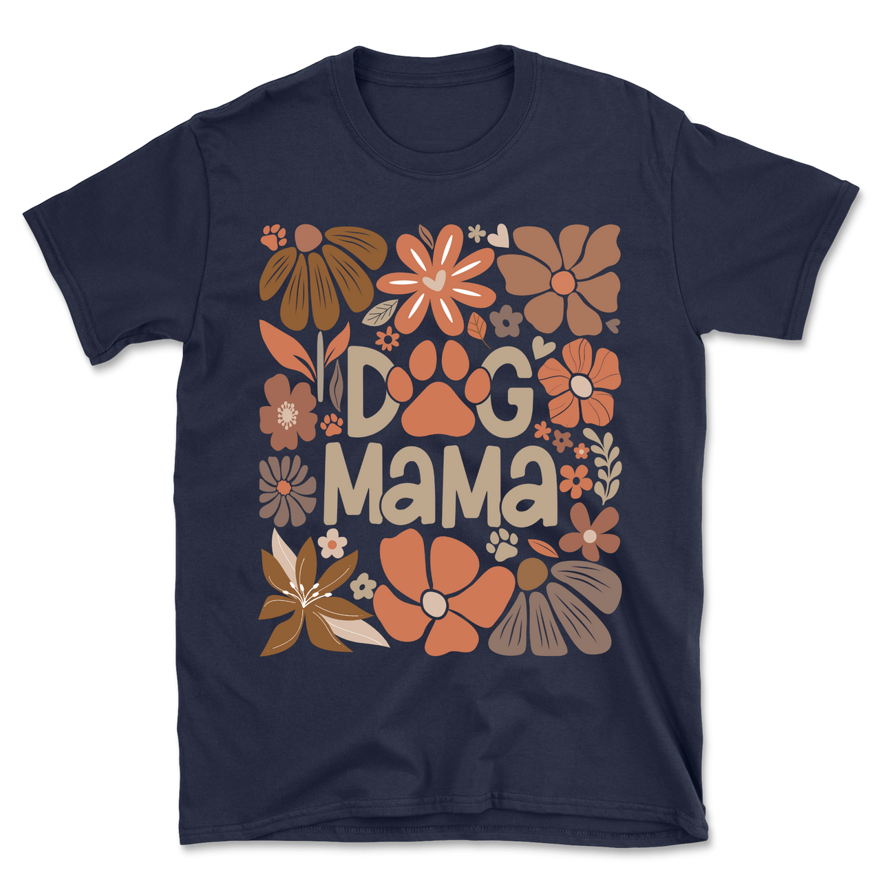 Dog Mama Flower Boho T-Shirt