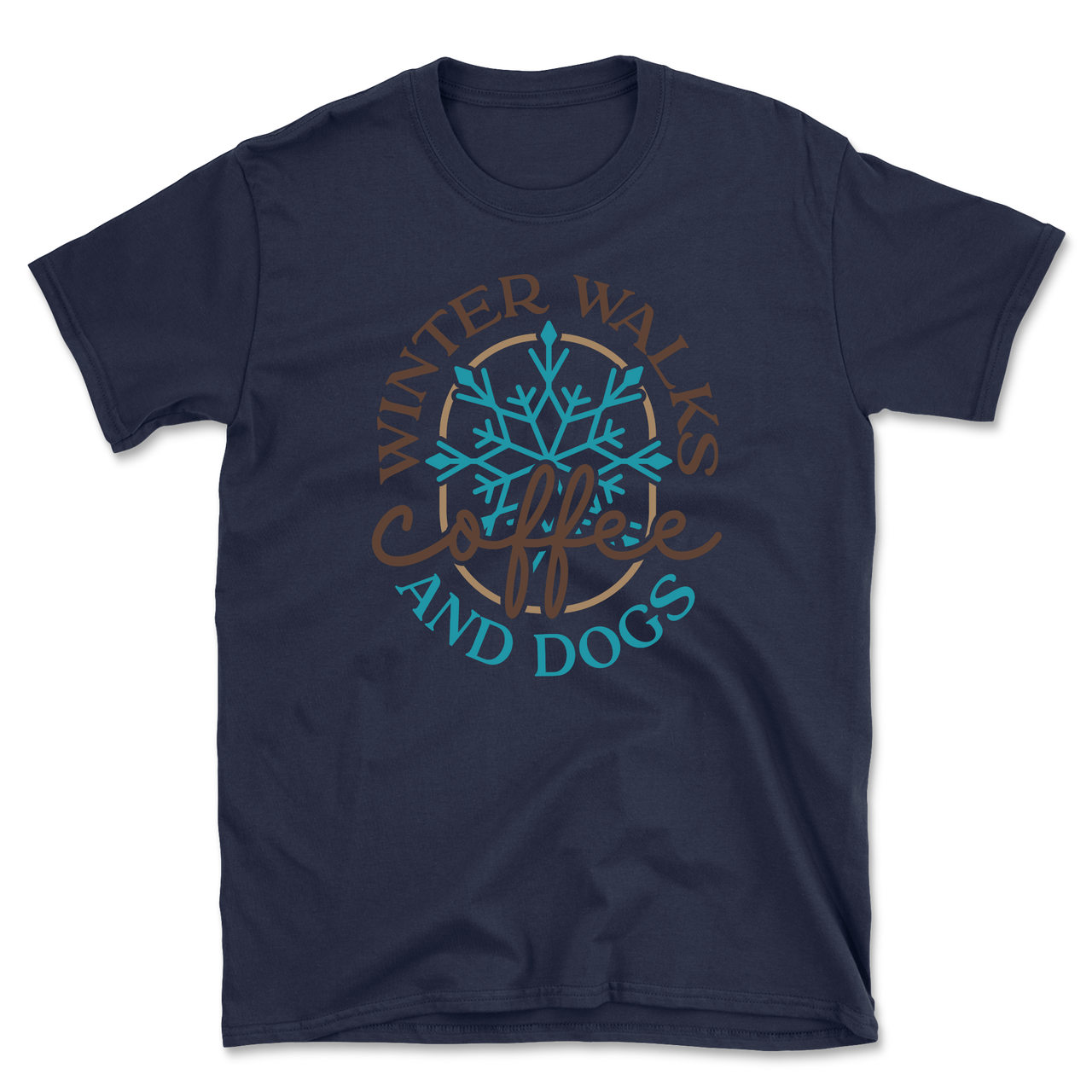 Winter Walks Coffee And Dogs T-Shirt
