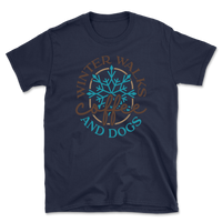 Winter Walks Coffee And Dogs T-Shirt