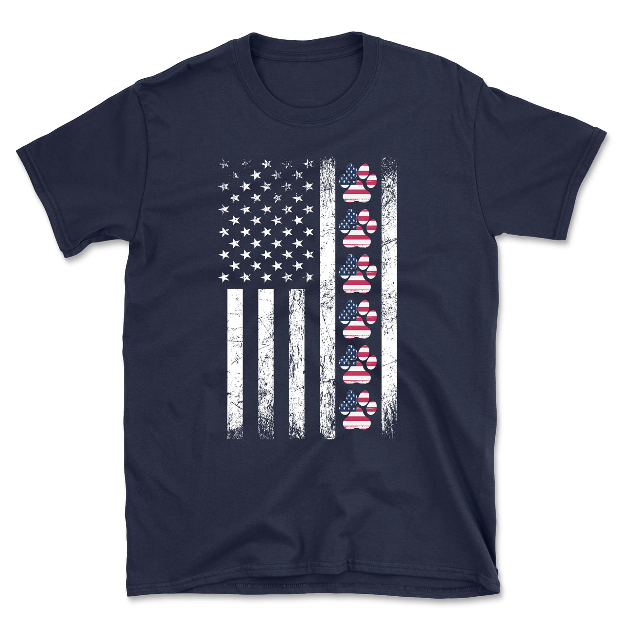 Paw American Flag T-Shirt