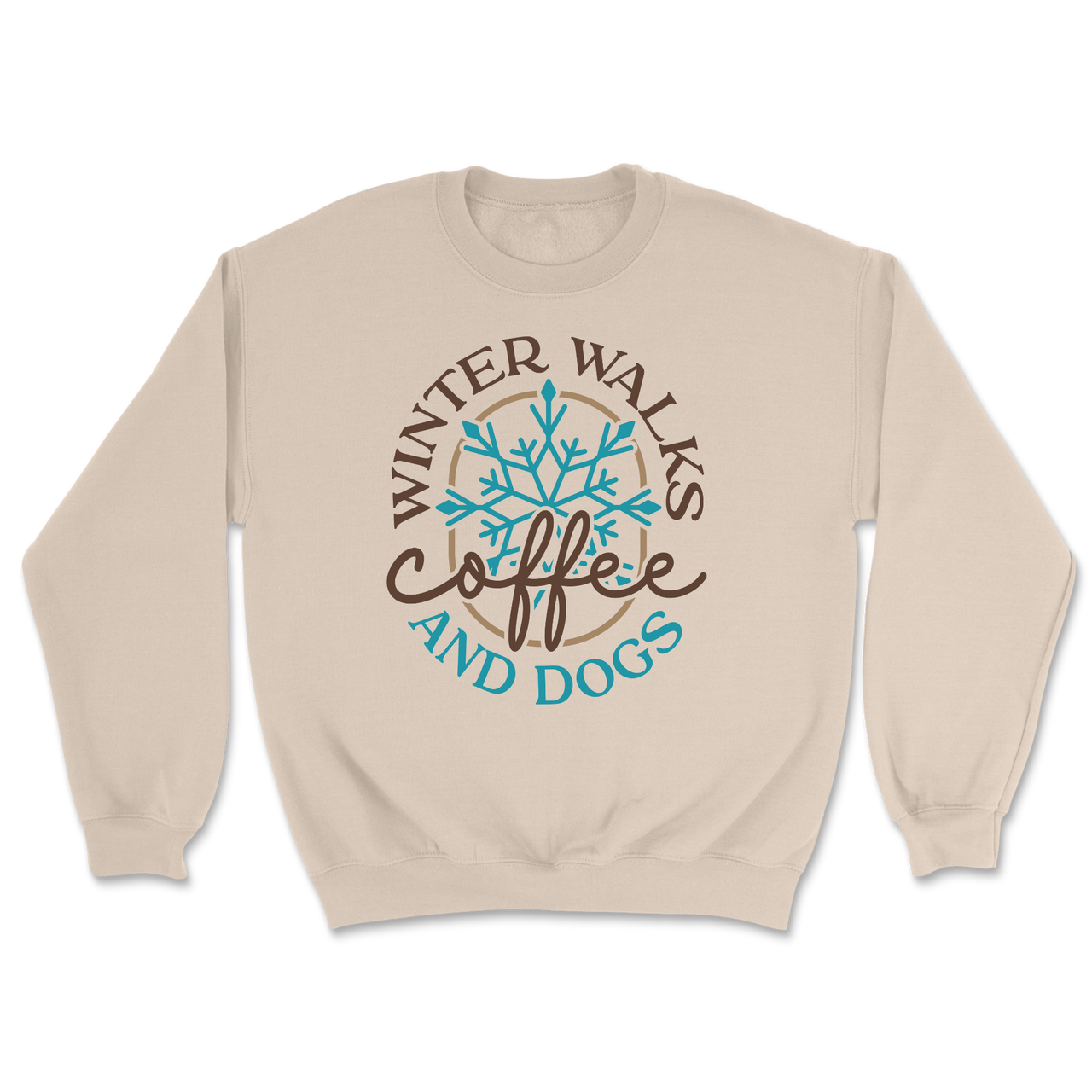 Winter Walks Coffee And Dogs Sweatshirt