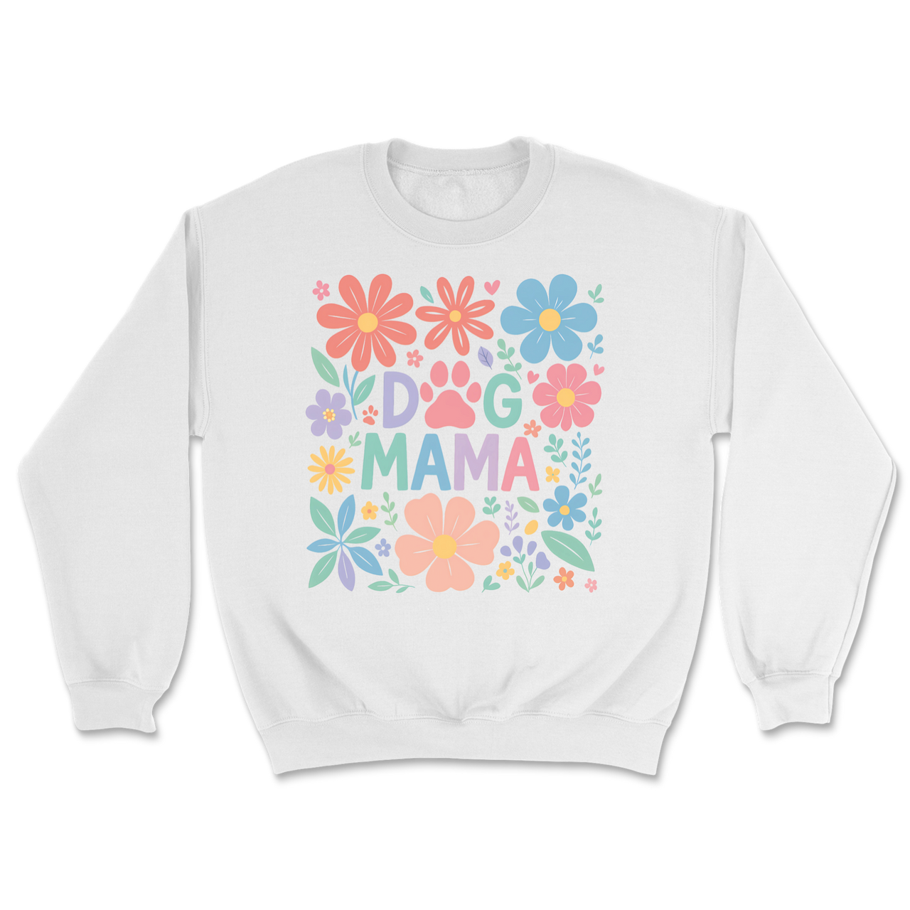 Dog Mama Floral Sweatshirt