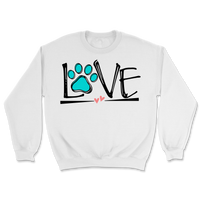 Love In Every Paw Print Sweatshirt